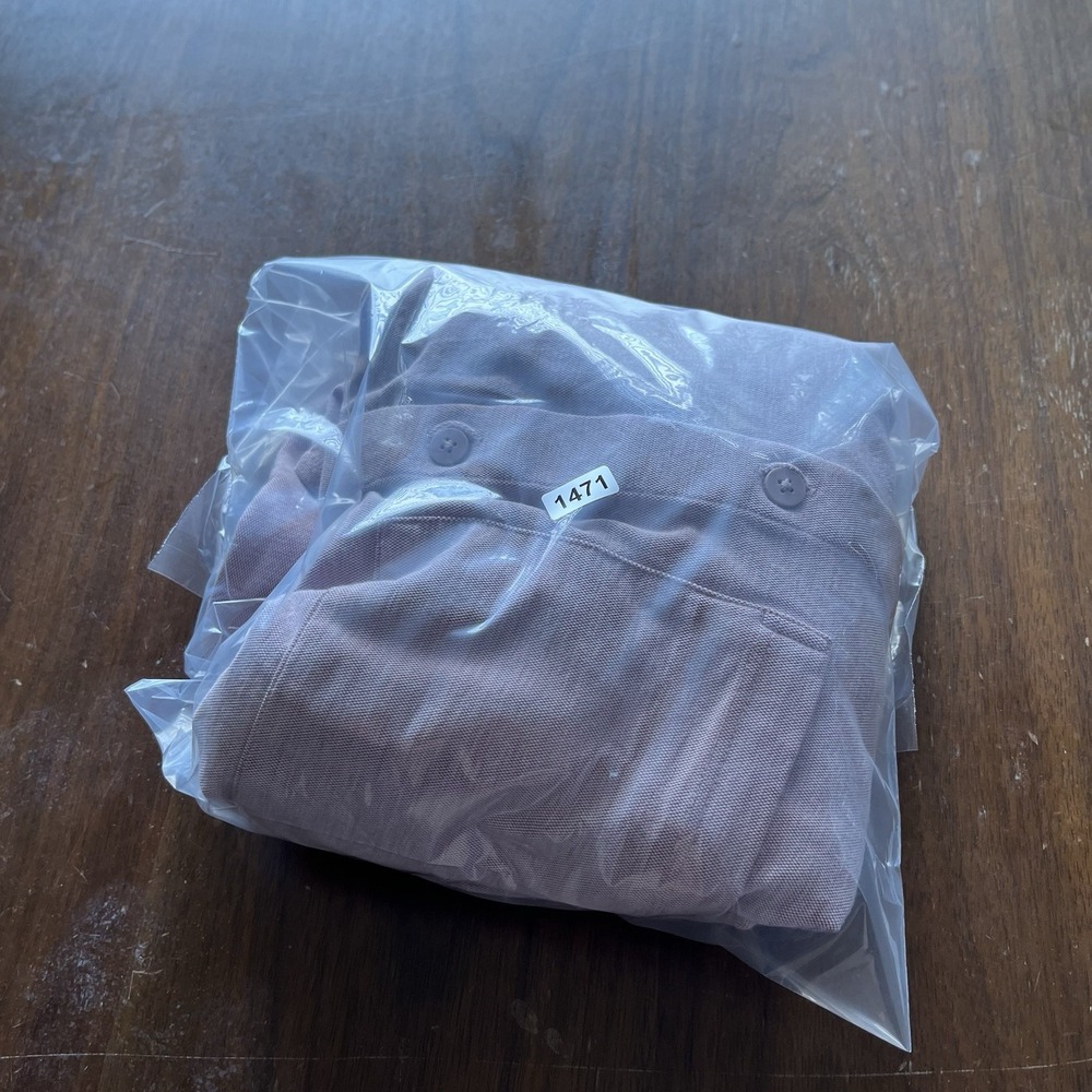 Lululemon Commission Button Down Long Sleeve Shirt Light Pink - L - Picture 11 of 11